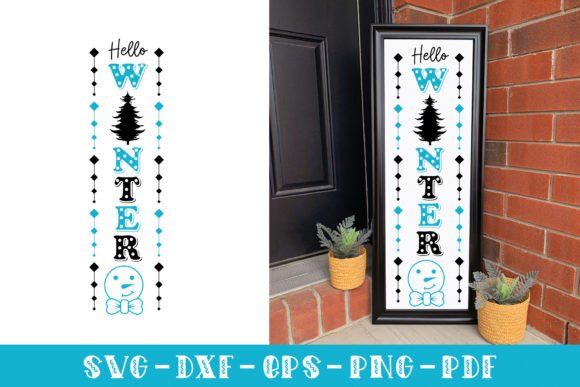 Review: Hello Winter Vertical Sign SVG for Embroidery