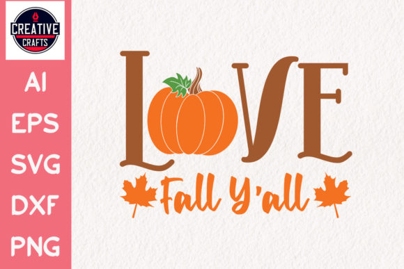 Reviewing Fall SVG Love Fall Y all for Embroidery