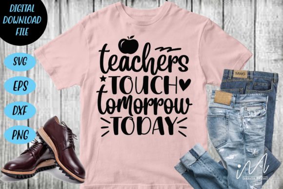 Reviewing Teachers Touch Tomorrow Today SVG for Embroidery