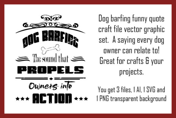 Reviewing the Dog Barfing Funny Quote Craft File Set