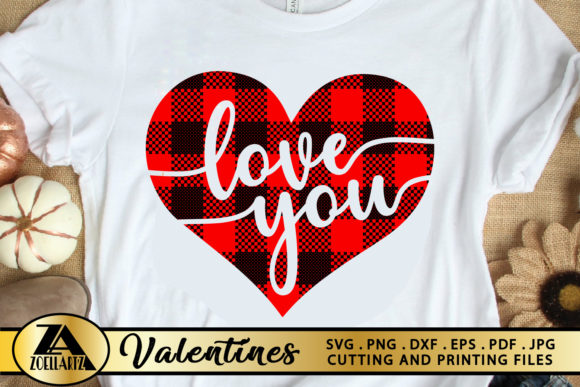 Valentines Buffalo Plaid Love You Heart Review
